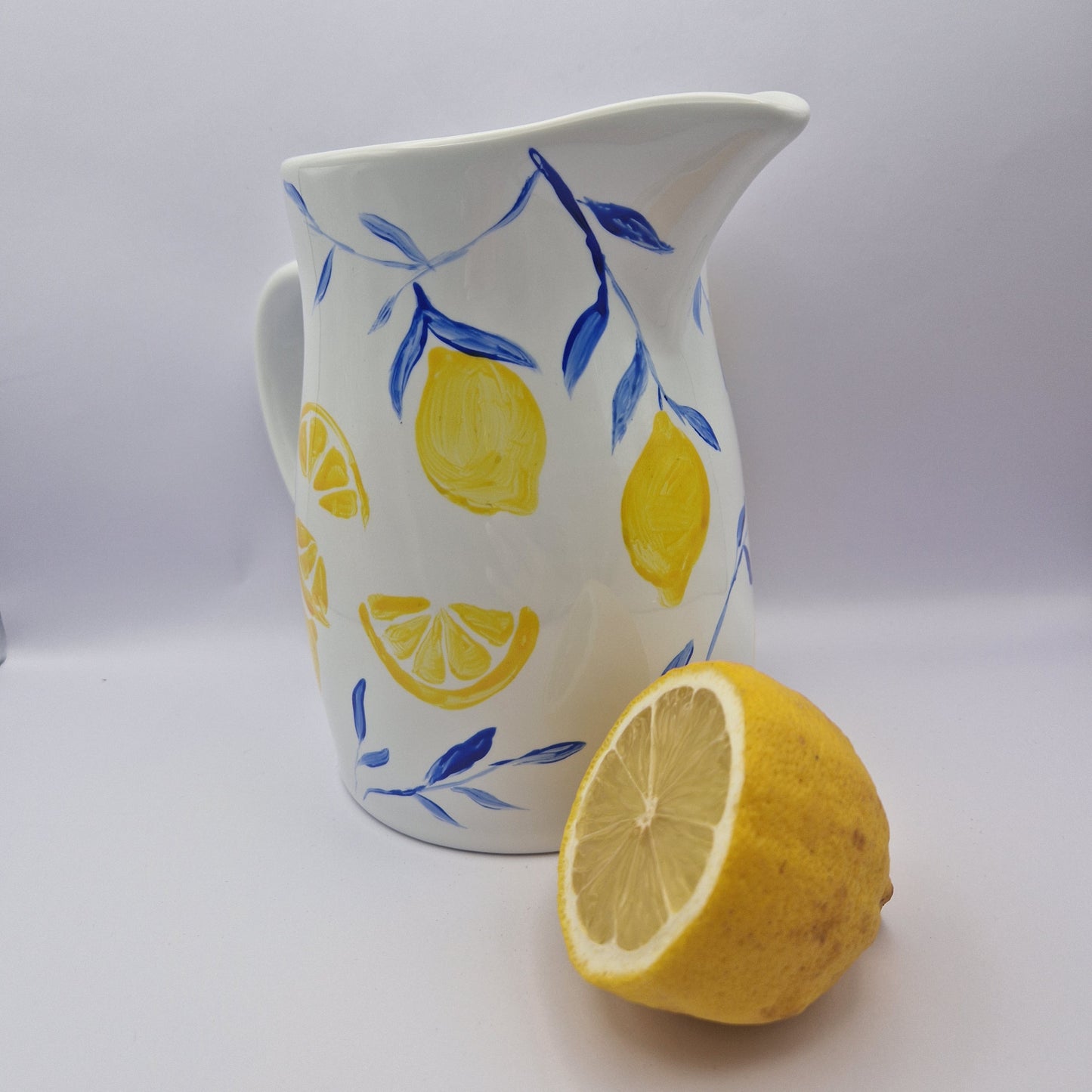 HANDPAINTED Lemons Jug