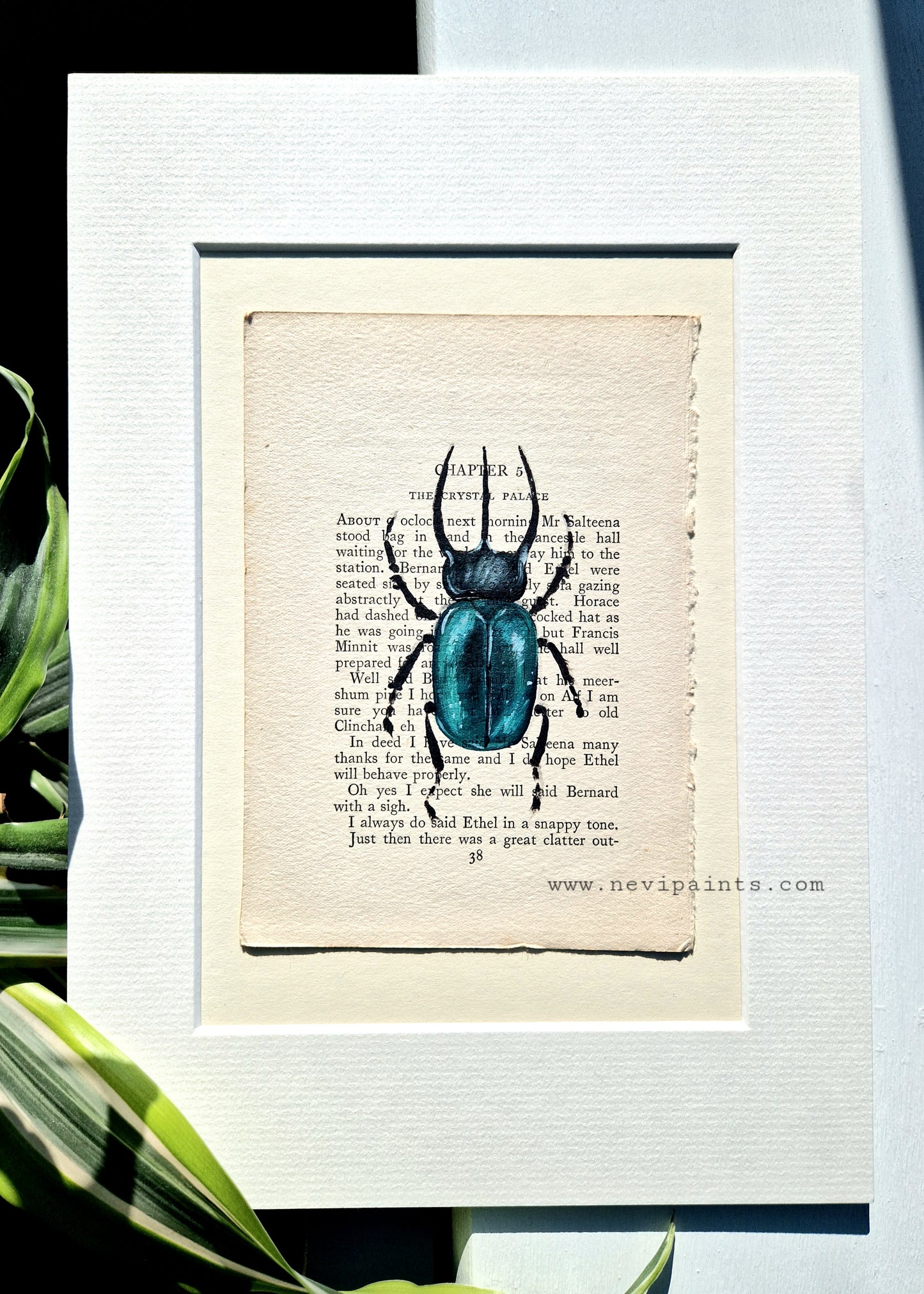 Bug Painting on Book Paper II