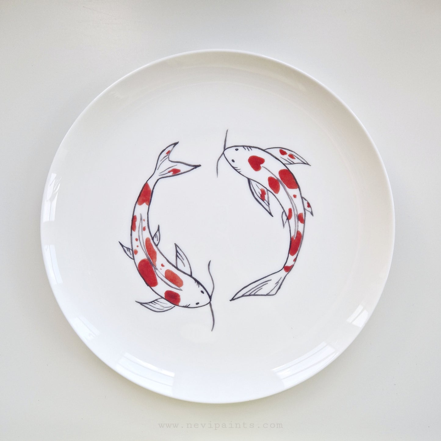 Koi Fish Dinner Plate