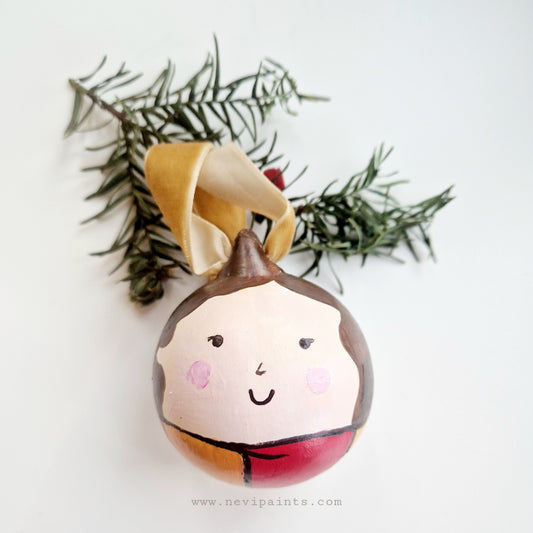 Hand-painted Christmas Bauble: Harry Potter / Hermione