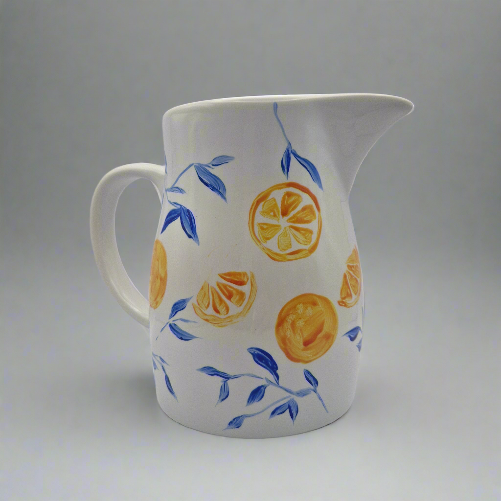 HANDPAINTED Oranges Jug