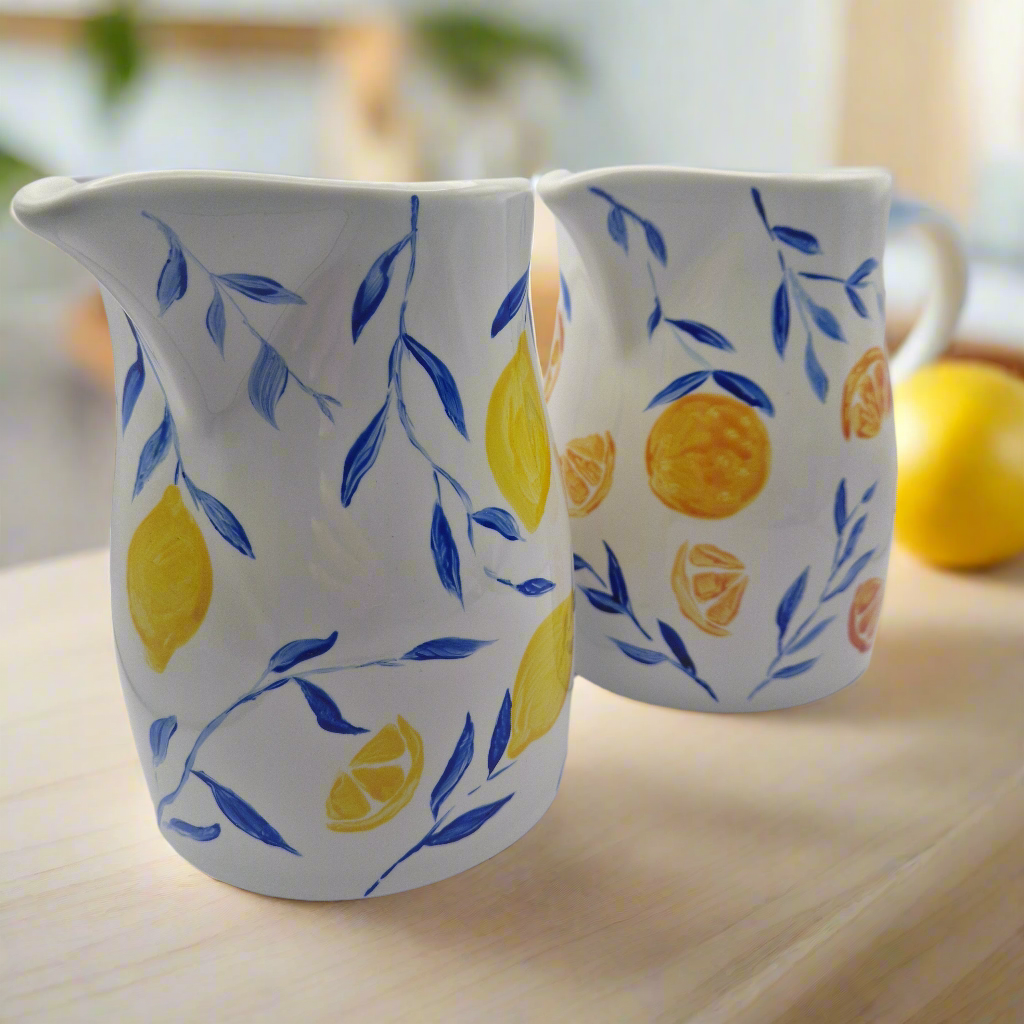 HANDPAINTED Oranges Jug
