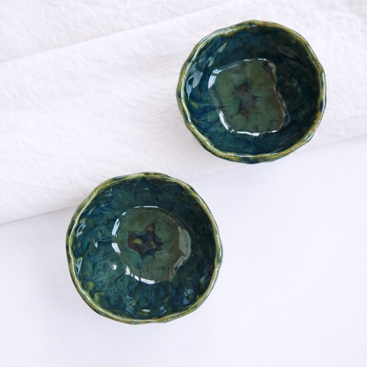 Pinching Bawls in Aquamarine Glaze