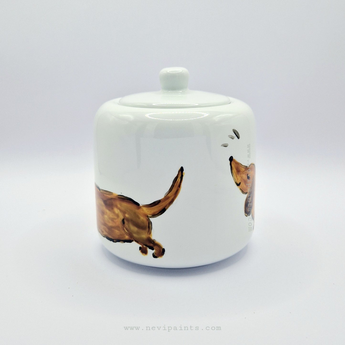 Dachshund Handpainted Pot