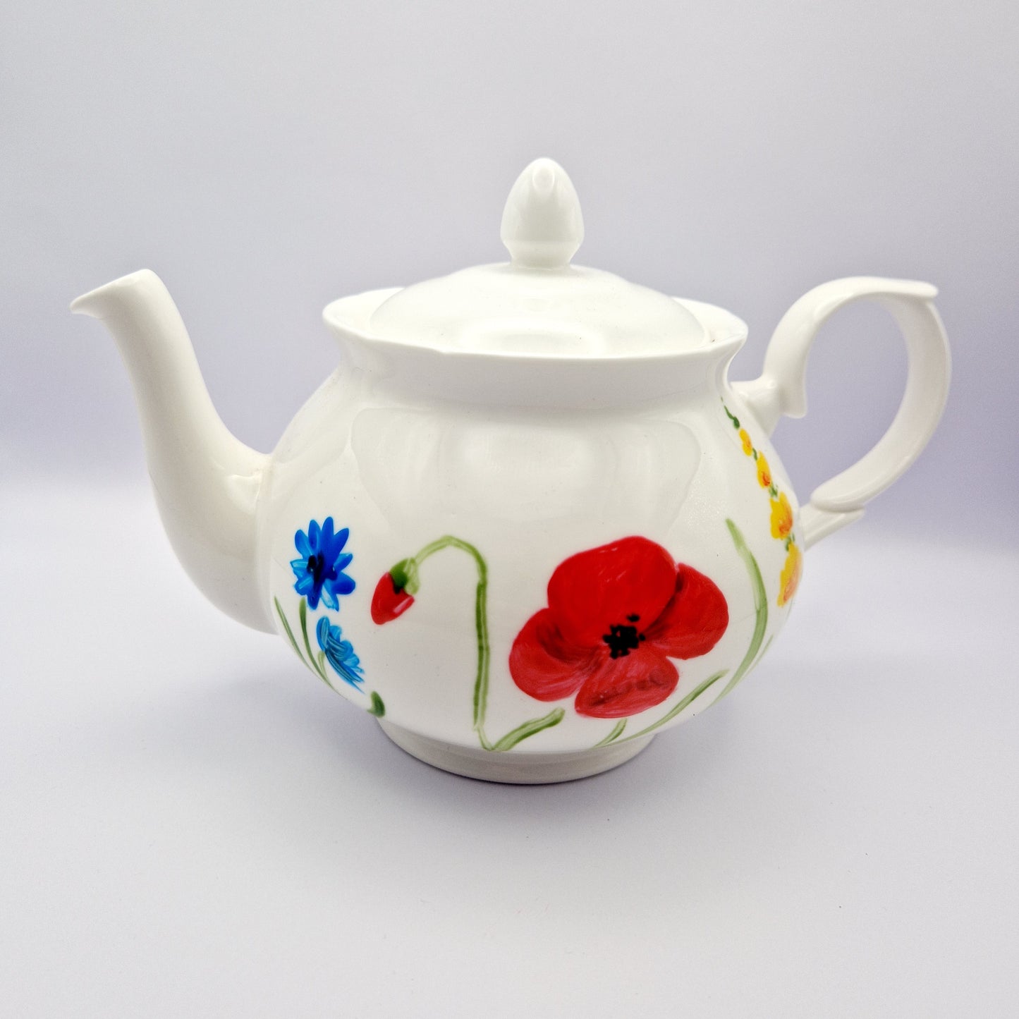 HANDPAINTED Flowers Tea Pot