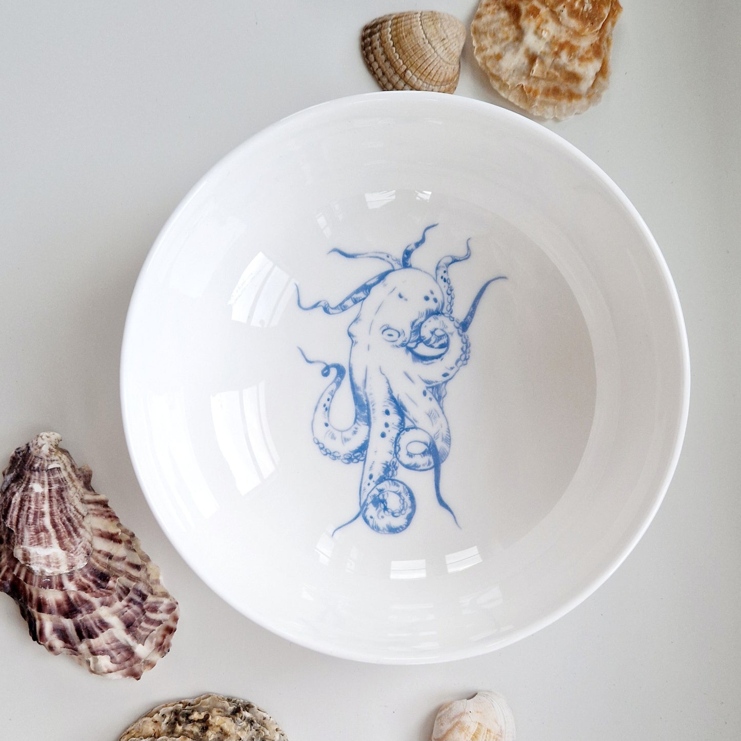 Blue Octopus Bowl