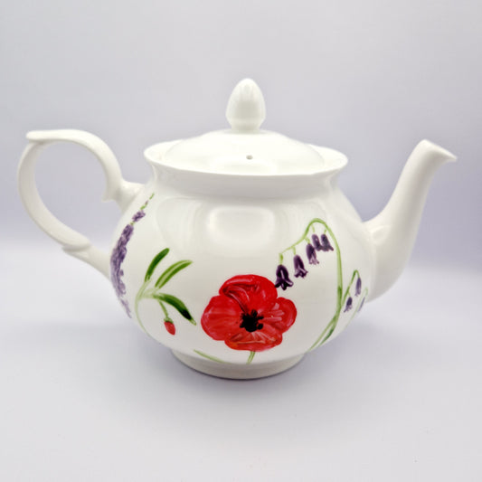 HANDPAINTED Flowers Tea Pot