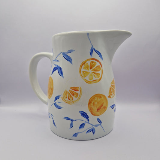 HANDPAINTED Oranges Jug