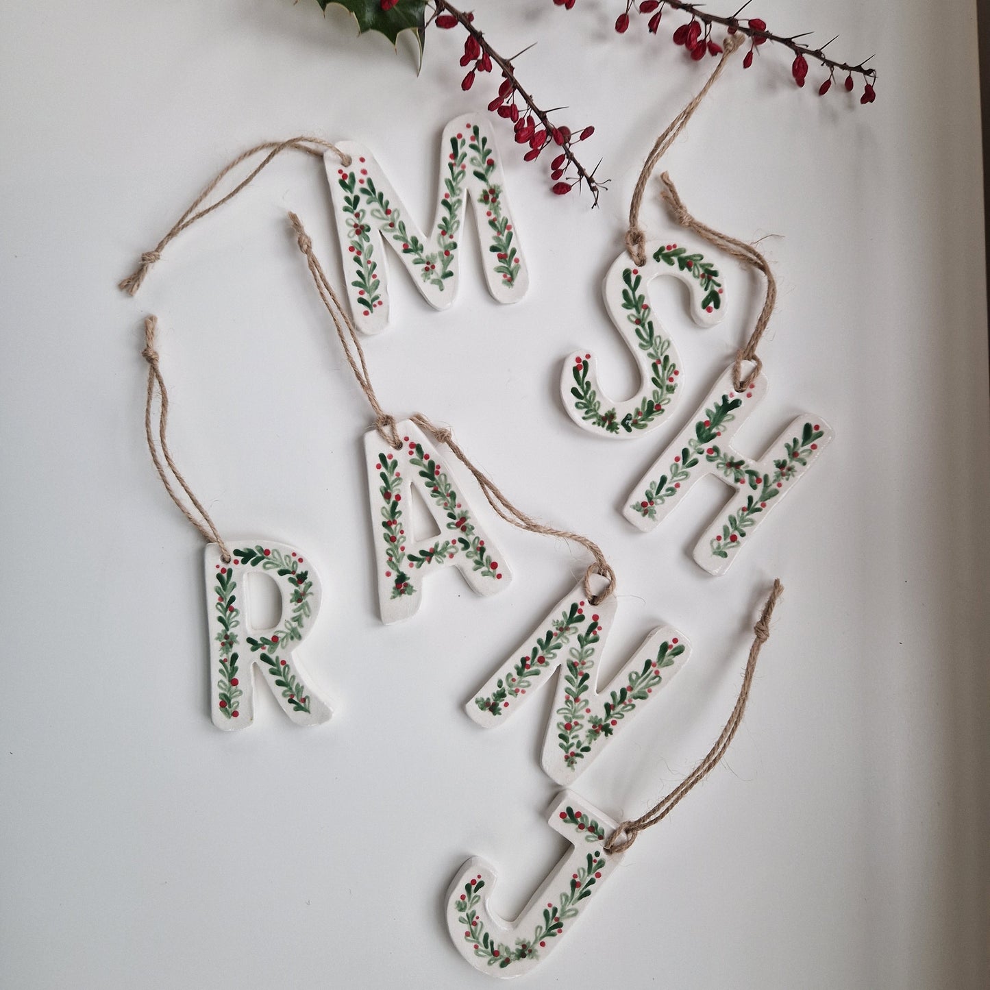 Handmade Ceramic Bauble (G-L)