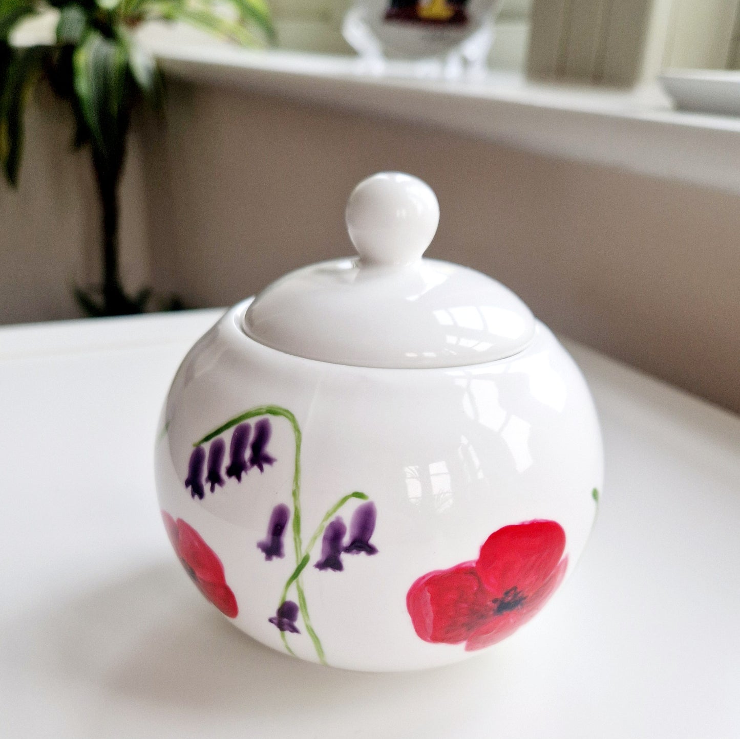 Flowers Handpainted Pot