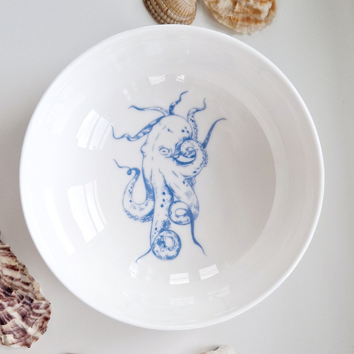 Blue Octopus Bowl